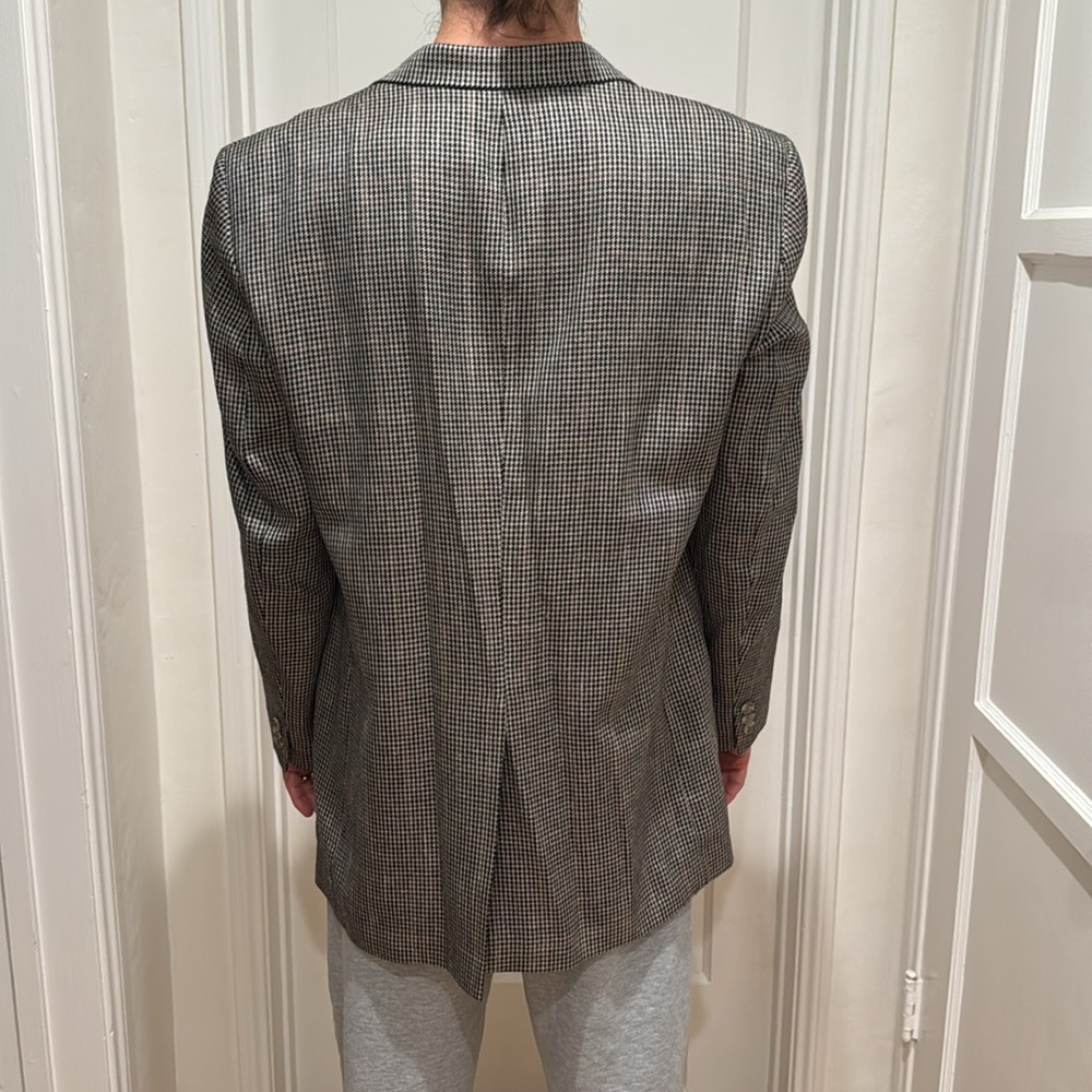 Vintage mens Burberry Black and tan Sport Coat - Picture 8 of 8